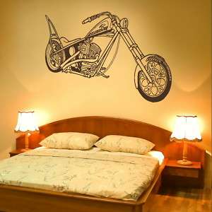 HARLEY BIKE MOTORBIKE MOTOR WALL ART STICKER DECAL giant stencil vinyl 
