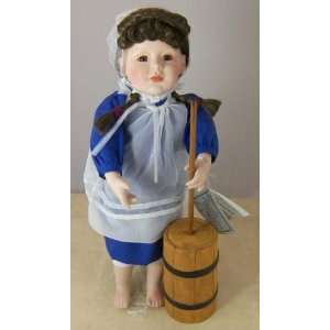 The Danbury Mint Eliza Amish Porcelain Girl Doll By FayZah Spanos 