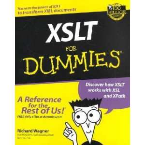  Xslt for Dummies **ISBN 9780764536519** Richard 