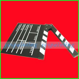 Wooden Clapperboard Clapper Board TV Film Studio Slate  