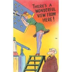  12 Vintage Wonderful View Pinup Girl Linen Postcards 1940s 