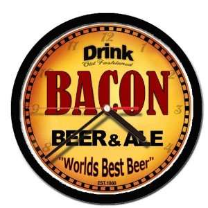  BACON beer and ale wall clock 