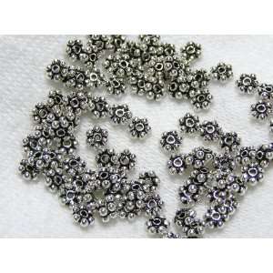  100 3.5mm Bali Style Daisy Spacers Arts, Crafts & Sewing