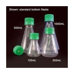 Biodegradable Green Flask, 1000ml, Baffled 0.2um filter cap, sterile 