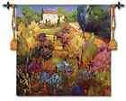 TUSCAN LANDSCAPE ORCHARD ART TAPESTRY WALL HANGING