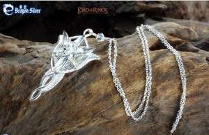 Lord of the Rings LOTR Fairy Princess Arwens Eavensar Evenstar Silver 