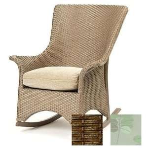 Lloyd Flanders Mandalay Bark Finish Porch Rocker With Lanai Willow 