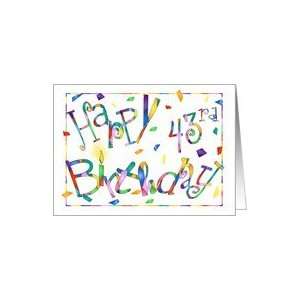  43 Years Old Funtastic Birthday Cards Card: Toys & Games