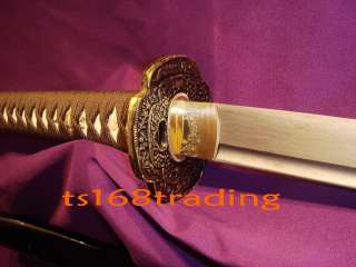 jP mantis tsuba katana hand made sanmai blade sword sharpened