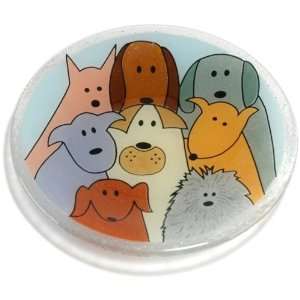  Peggy Karr Dogs 8 Inch Glass Plate