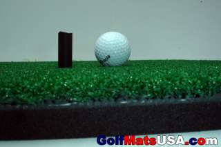 Tough Fiber stands up to drivers and irons. AstroTurf ® knitted 