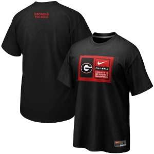  Nike Georgia Bulldogs 2011 Team Issue T shirt   Black 