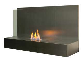   Ethanol Fireplace Angulum Ater SS Wall Mount Stainless Steel  