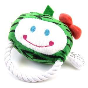  Watermelon Squeaky Toy with Tug Rope for Small Dogs: Pet 