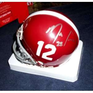  Mark Ingram Heisman Autographed Signed Alabama Mini Helmet 