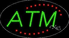 LED SIGN ATM 27x15x1 24019 bank money open neon  