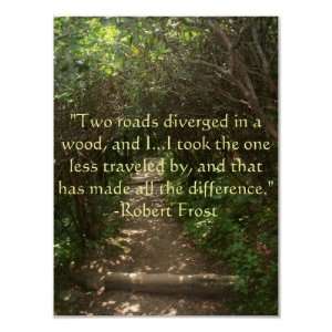  Two roads diverged in a wood Poster