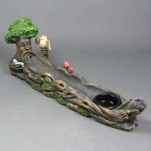 Forest Tree Spirit or Green Man Stick & Cone Incense Burner, (IB478)