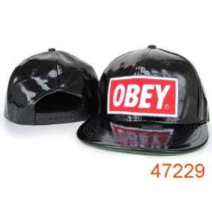Obey PU Snapback Hat Cap OP2:  Sports & Outdoors