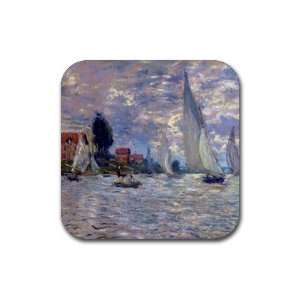  Les Barques By Claude Monet Coasters   Set of 4 Office 