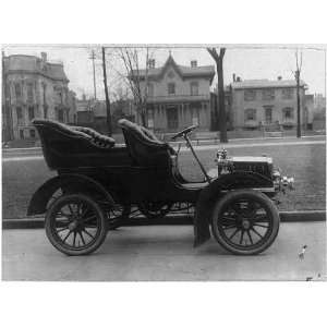  Barthel motor car,Automobile,c1904,Houses,Parked