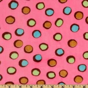   Bubble Hot Pink/Turquoise Fabric By The Yard Arts, Crafts & Sewing