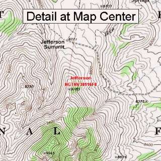  USGS Topographic Quadrangle Map   Jefferson, Nevada 