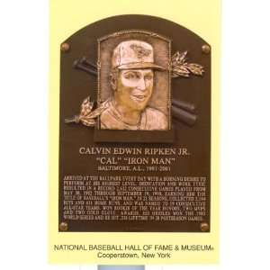  Cal Ripken National Baseball Hall of Fame Postcard Sports 