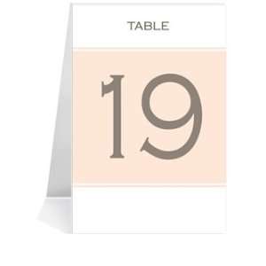  Wedding Table Number Cards   Monogram Just Peachy #1 Thru 