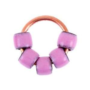  6mm C Koop Beads Clover Pink Enameled Short Beads Arts 