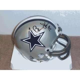  Bernie Kosar Signed Dallas Cowboys Mini Helmet: Sports 