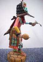 Hopi Indian Thomas Takala Handcarved Sunface Kachina  