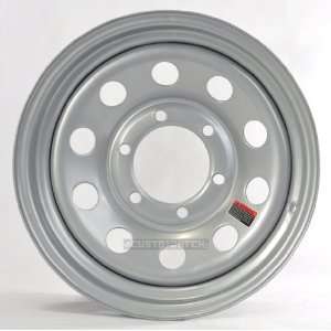 eCustomRim Trailer Rim Wheel 15 15X6 6 Lug Hole Bolt Wheel Silver 