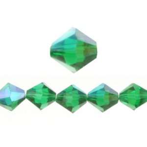  10mm Bicone Ab Green Crystal Glass Crystal Beads Arts 