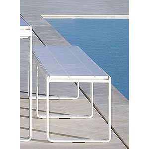  Gandia Blasco Banco Flat Modern Outdoor Bench: Patio, Lawn 
