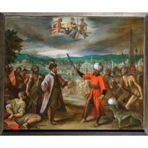   Aachen   24 x 20 inches   Allegory on the declaration of war befo