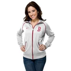   Boston Red Sox Womens Nike White 1.2 Track Jacket