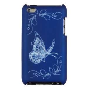  Blue Butterfly Case for Apple iPod Touch 4G (4th 