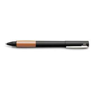  Lamy Accent Black Matte Finish with Brown Grip Rollerball 