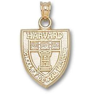  Harvard Dental School Shield Pendant (Gold Plated): Sports 