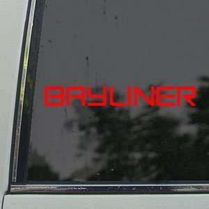  Bayliner Red Decal BOAT CRUISER Car Truck Window Red 