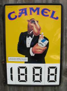   CIGARETTE SMOKE SIGN PLASTIC NUMBERS WORK GREAT ADVERTISING PC  