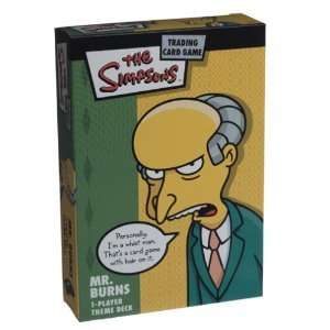 The Simpsons Trading Card Game: MR. BURNS Theme Deck  