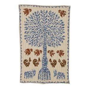  Marvelous Tree of Life Cotton Wall Hanging Tapestry Patch 
