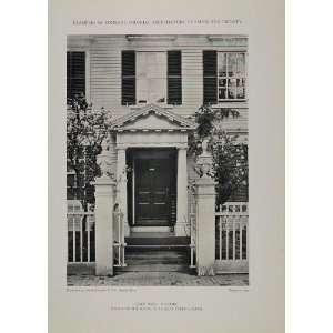 1911 Print Gate Posts Peirce Nichols House Salem MA 