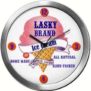  LASKY 14 Inch Ice Cream Metal Clock Quartz Movement 