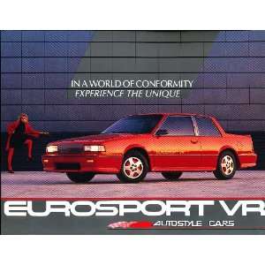   1988 Chevrolet Celebrity Eurosport VR Sales Brochure 