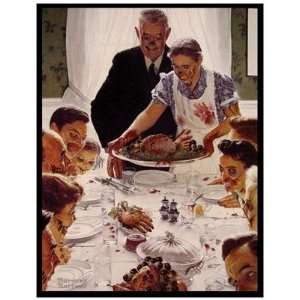   Magnet (Large) NORMAN ROCKWELL Spoof   ZOMBIE FEAST 