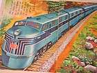 Vintage 1950s Japanese Childrens Story Picture Book Trains Cars 