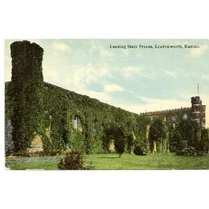   Postcard Lansing State Prison   Leavenworth Kansas 